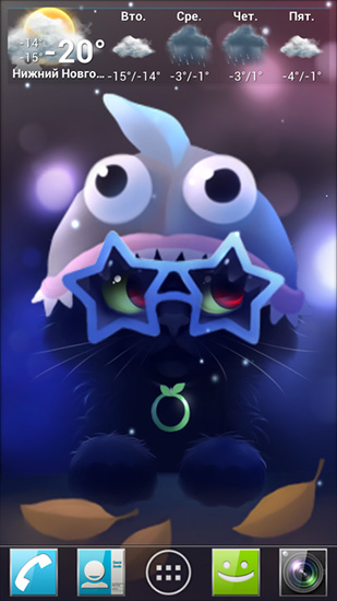 Scaricare Yin the cat — sfondi animati gratuiti per l'Android su un Desktop. 