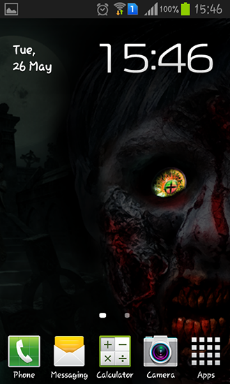 Scaricare Zombie eye — sfondi animati gratuiti per l'Android su un Desktop. 