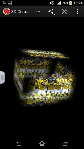 Screenshot dello Schermo 3D Colombia football sul cellulare e tablet.