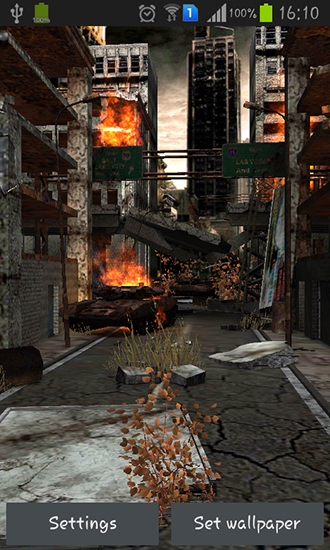 Screenshot dello Schermo Apocalypse 3D sul cellulare e tablet.