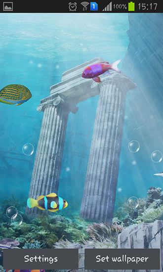 Screenshot dello Schermo Aquarium and fish sul cellulare e tablet.