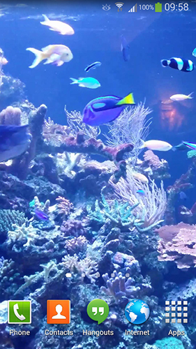 Screenshot dello Schermo Aquarium HD 2 sul cellulare e tablet.