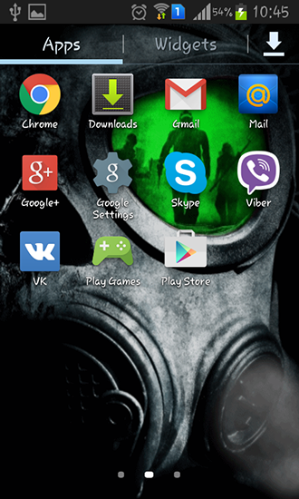 Screenshot dello Schermo Army: Gas mask sul cellulare e tablet.