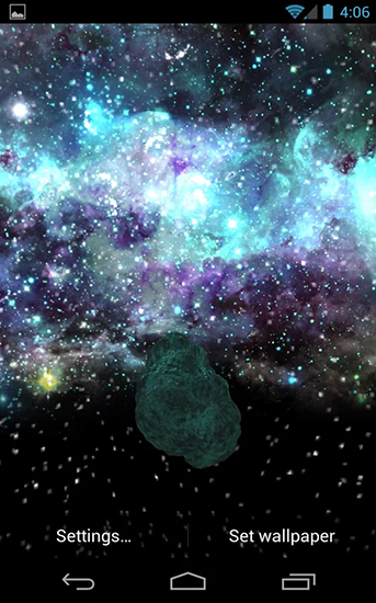 Screenshot dello Schermo Asteroid Apophis sul cellulare e tablet.