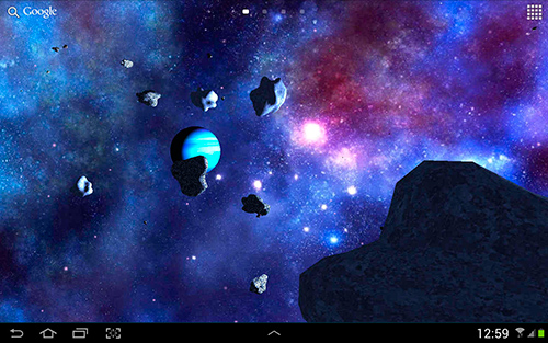 Scaricare Asteroids 3D — sfondi animati gratuiti per l'Android su un Desktop. 
