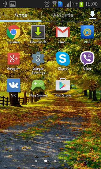 Screenshot dello Schermo Autumn by Best wallpapers sul cellulare e tablet.