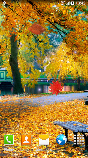 Screenshot dello Schermo Autumn landscape sul cellulare e tablet.