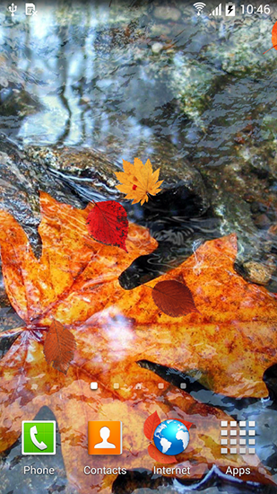 Screenshot dello Schermo Autumn leaves sul cellulare e tablet.