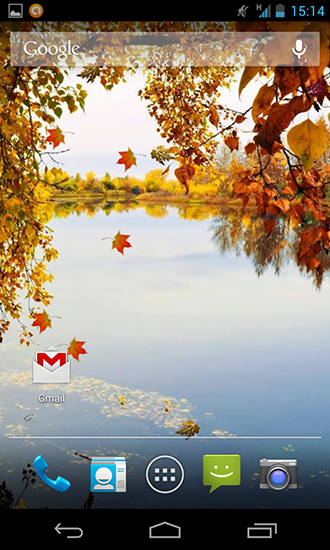 Screenshot dello Schermo Autumn river HD sul cellulare e tablet.