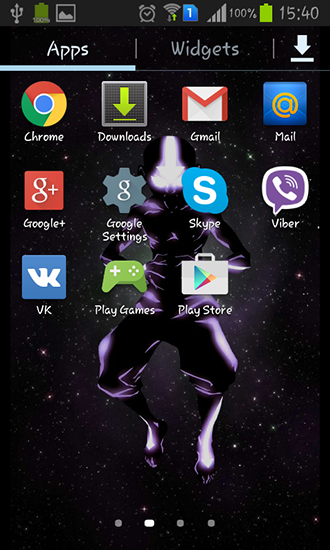 Screenshot dello Schermo Avatar sul cellulare e tablet.