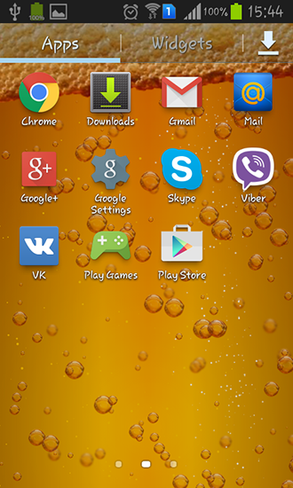 Screenshot dello Schermo Beer sul cellulare e tablet.