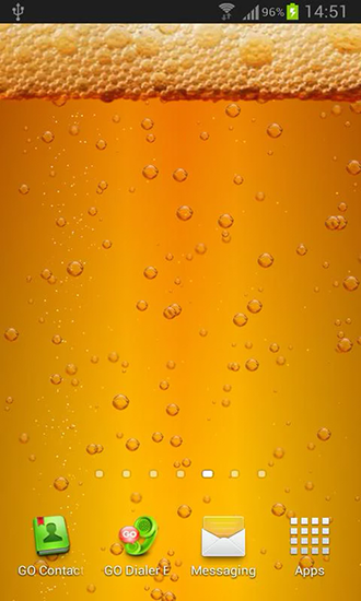Screenshot dello Schermo Beer & battery level sul cellulare e tablet.
