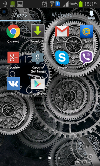 Screenshot dello Schermo Black clock by Mzemo sul cellulare e tablet.