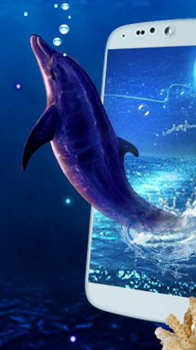 Blue dolphin by Live Wallpaper Workshop