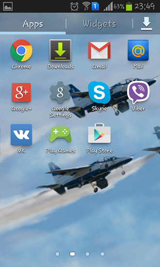 Screenshot dello Schermo Blue impulse sul cellulare e tablet.