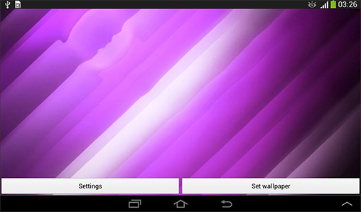 Screenshot dello Schermo Blue water sul cellulare e tablet.