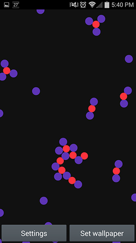 Screenshot dello Schermo Bouncing ions sul cellulare e tablet.
