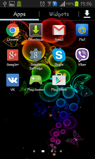 Screenshot dello Schermo Bubble and butterfly sul cellulare e tablet.