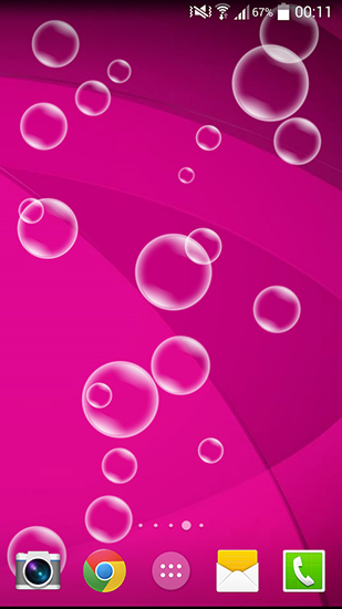 Screenshot dello Schermo Bubble pop sul cellulare e tablet.