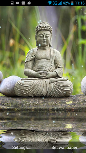 Screenshot dello Schermo Buddha sul cellulare e tablet.