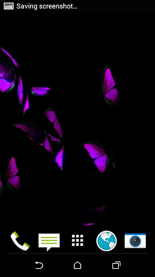 Screenshot dello Schermo Butterfly 3D by Harvey Wallpaper sul cellulare e tablet.