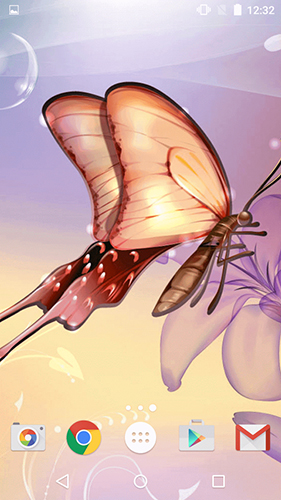 Screenshot dello Schermo Butterfly by Fun Live Wallpapers sul cellulare e tablet.