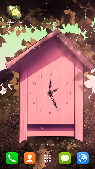 Screenshot dello Schermo Cartoon clock sul cellulare e tablet.
