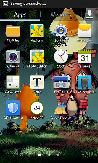 Screenshot dello Schermo Cat Halloween sul cellulare e tablet.