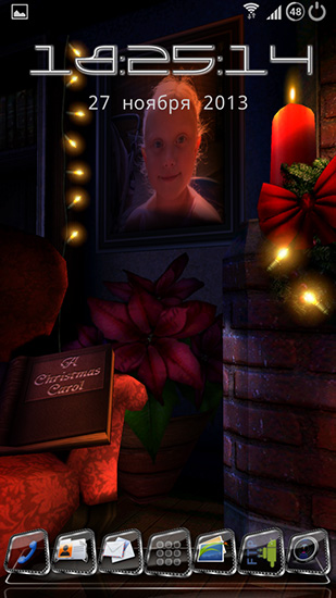 Screenshot dello Schermo Christmas HD sul cellulare e tablet.