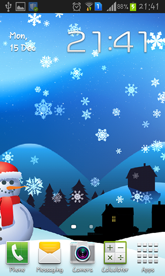 Screenshot dello Schermo Christmas magic sul cellulare e tablet.