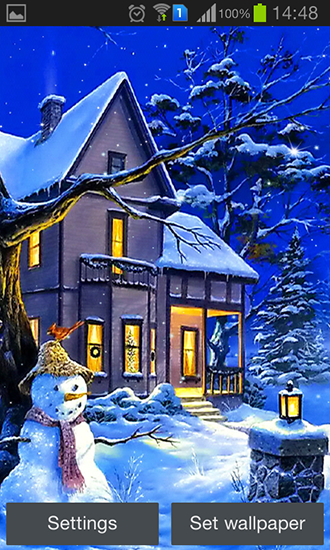 Screenshot dello Schermo Christmas night by Jango lwp studio sul cellulare e tablet.