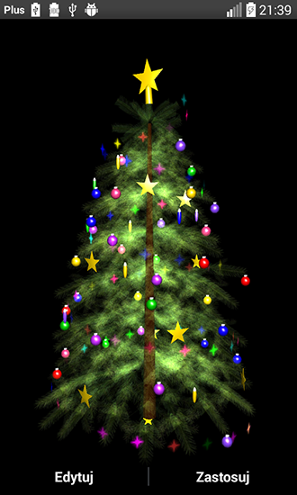 Screenshot dello Schermo Christmas tree 3D by Zbigniew Ross sul cellulare e tablet.