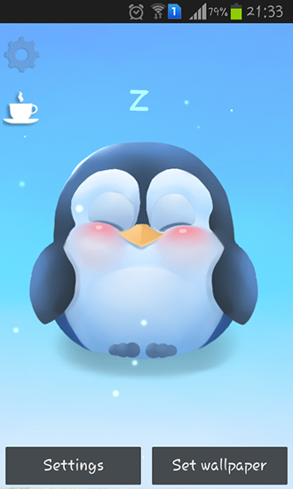 Screenshot dello Schermo Chubby penguin sul cellulare e tablet.