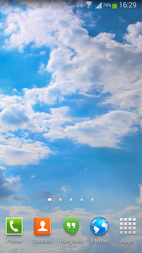 Screenshot dello Schermo Clouds HD 5 sul cellulare e tablet.