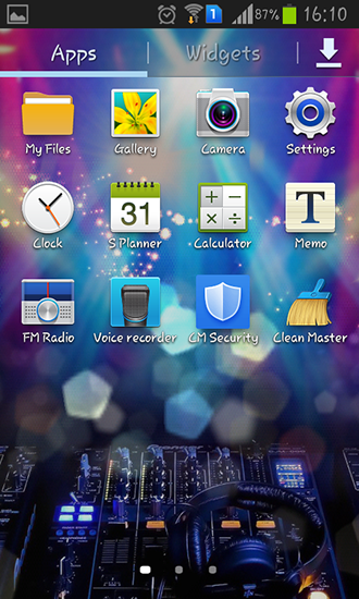 Screenshot dello Schermo Colored lights sul cellulare e tablet.