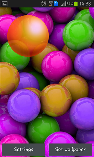 Screenshot dello Schermo Colorful balls sul cellulare e tablet.