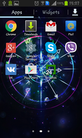 Screenshot dello Schermo Cool clock sul cellulare e tablet.