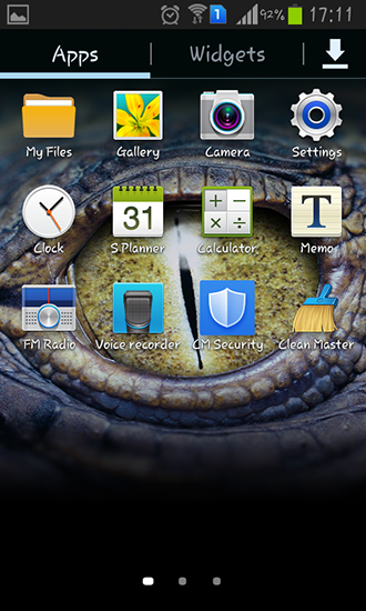 Screenshot dello Schermo Crocodile eyes sul cellulare e tablet.