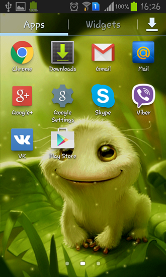 Screenshot dello Schermo Cute alien sul cellulare e tablet.