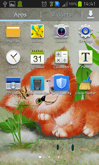 Screenshot dello Schermo Cute foxy sul cellulare e tablet.