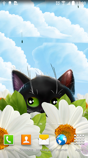 Screenshot dello Schermo Cute kitten sul cellulare e tablet.