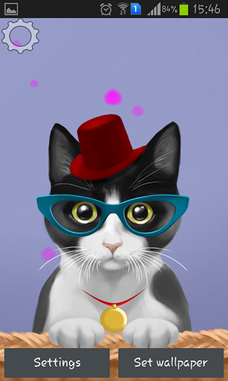 Screenshot dello Schermo Cute kitty sul cellulare e tablet.