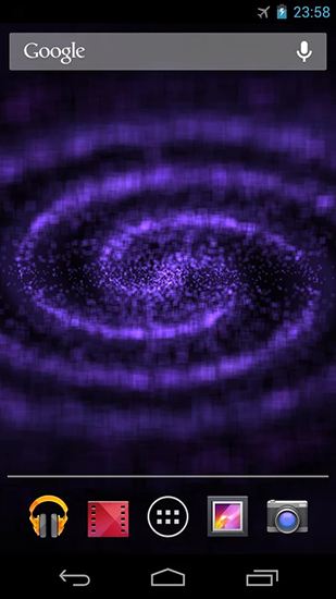 Screenshot dello Schermo Digital galaxy sul cellulare e tablet.