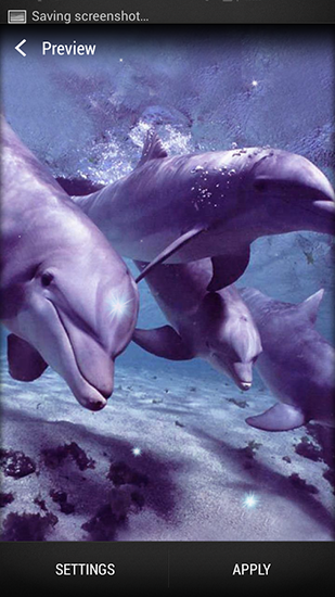 Screenshot dello Schermo Dolphin sul cellulare e tablet.