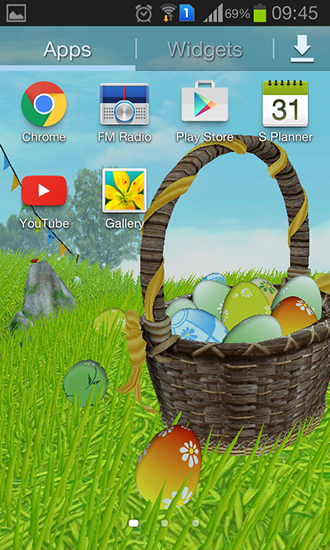 Screenshot dello Schermo Easter: Meadow sul cellulare e tablet.