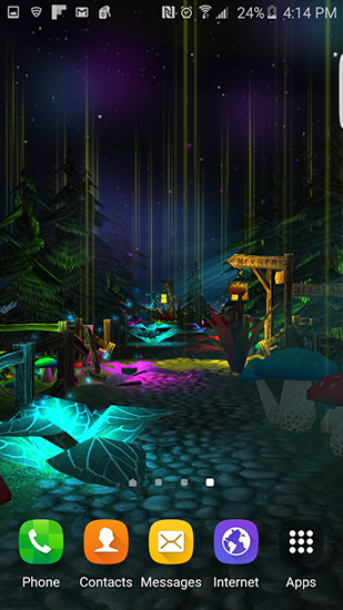 Screenshot dello Schermo Fantasy forest sul cellulare e tablet.