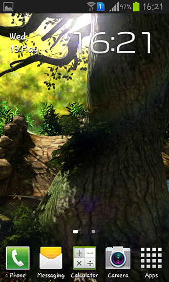 Screenshot dello Schermo Fantasy forest 3D sul cellulare e tablet.