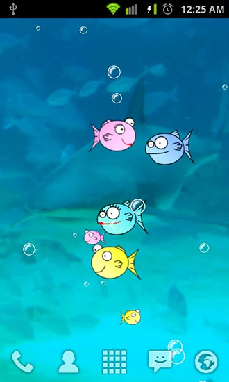 Screenshot dello Schermo Fishbowl by Splabs sul cellulare e tablet.