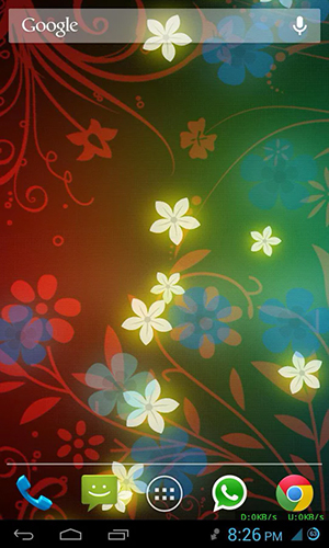 Screenshot dello Schermo Flowers by Dutadev sul cellulare e tablet.