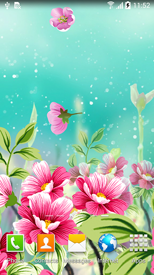 Screenshot dello Schermo Flowers by Live wallpapers sul cellulare e tablet.